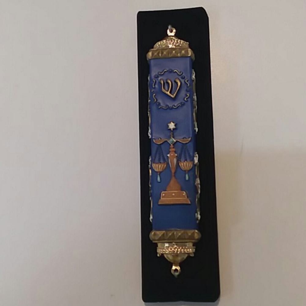 COPY - COPY - Hand Painted Detailed Mezuzah